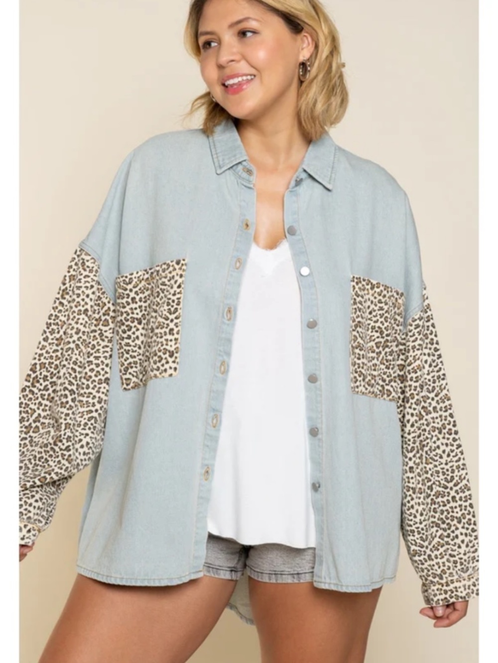 Boutique Denim Top